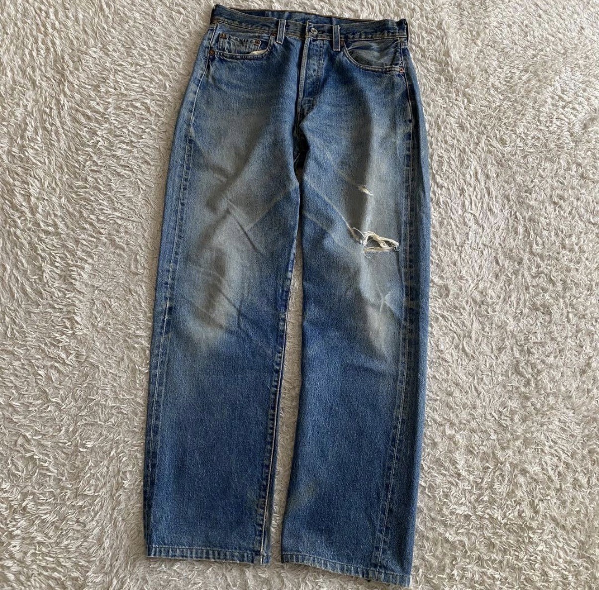 Levi’s 501 Vintage 70s Era Valencia Redline Selvedge Big E W33 L36 Indigo