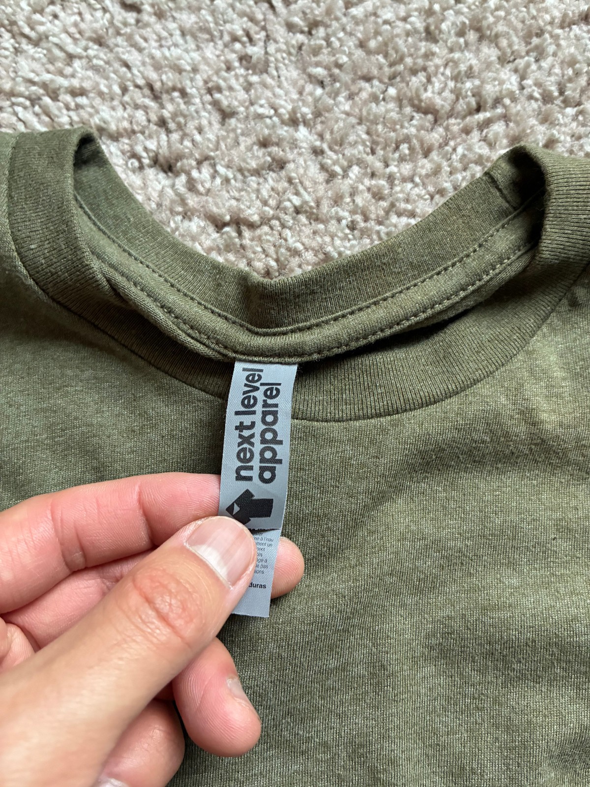 Next Level Tees 6210 CVC T-Shirt – Military Green – Men’s M – NWOT