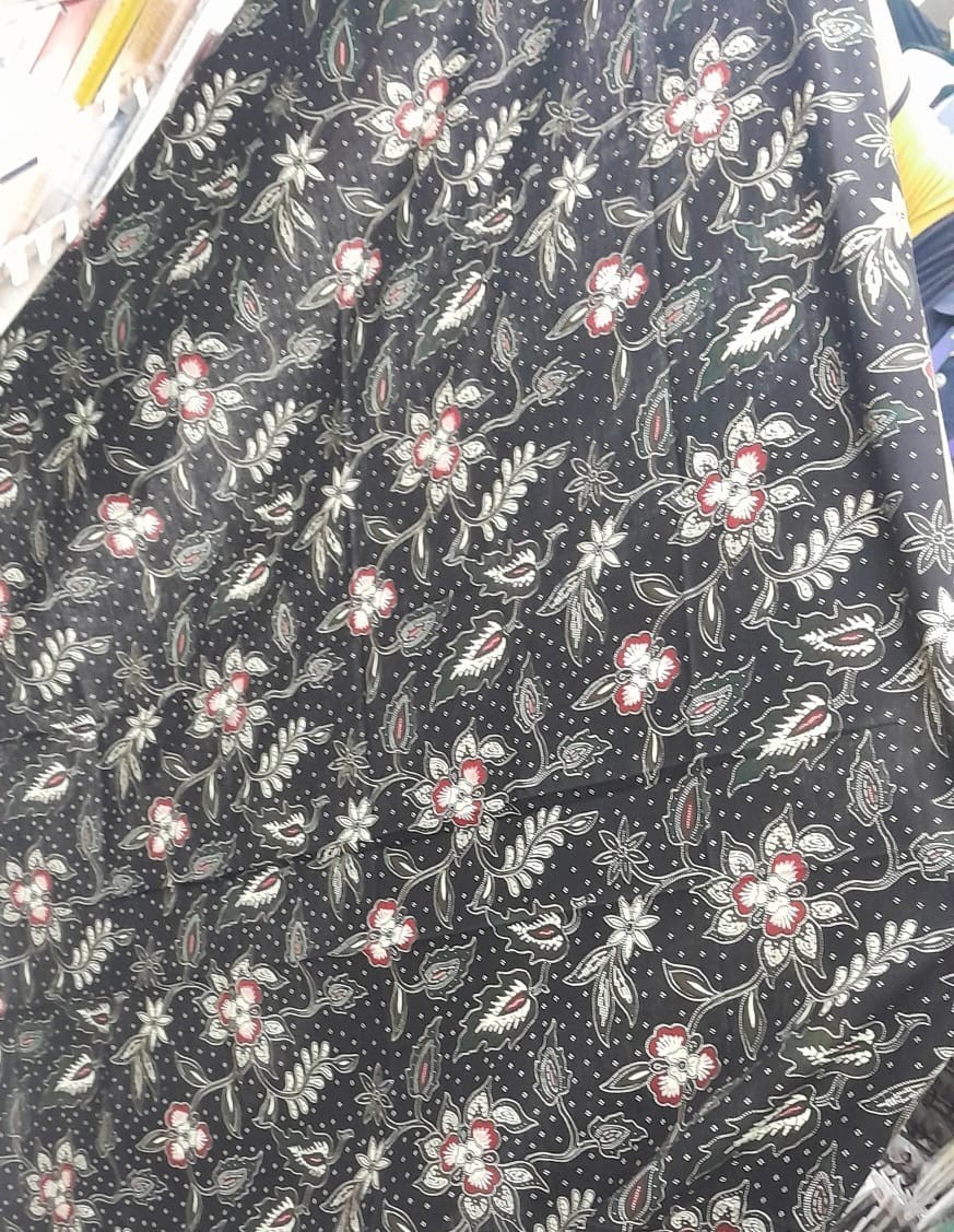 10x Batik Fabric Unstitched Cloth Random Print Cotton Blend Indonesian Style