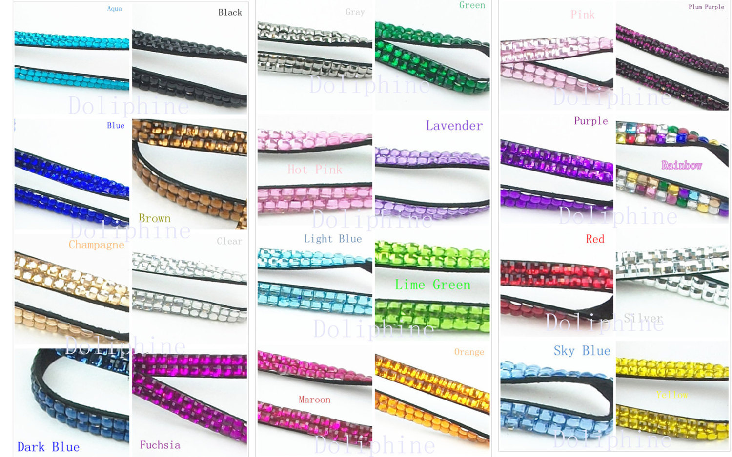 Bulk Wholesale Multi-Color Bling Rhinestone LANYARD & Horizontal ID Badge Holder