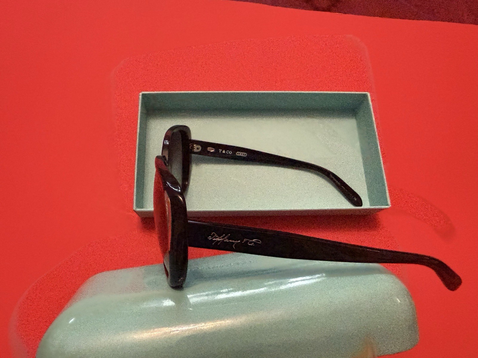 Tiffany & Co. TF Oversized Sunglasses Women Brown Frame Tinted UV400