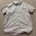 Vince white short-sleeve button-up shirt with a clean minimalist look Women