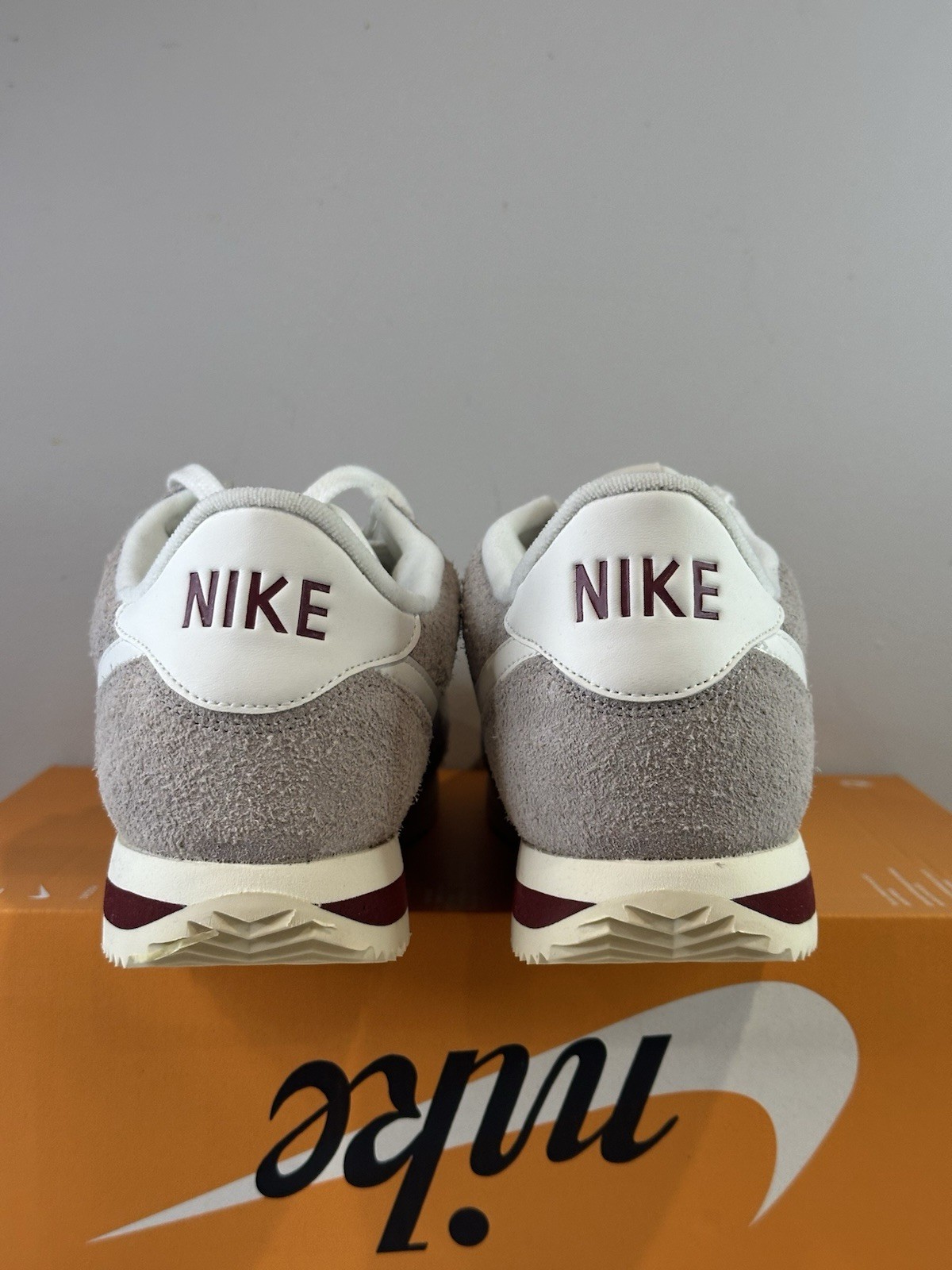 Nike Cortez Men’s Size 12 Grey Sail Suede HF3142 001 Box No Lid
