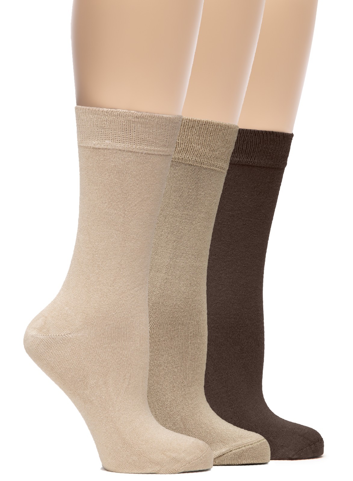 Hugh Ugoli Soft Bamboo Socks for Women, Everyday Use, 3-5 Pairs, Size 6-12