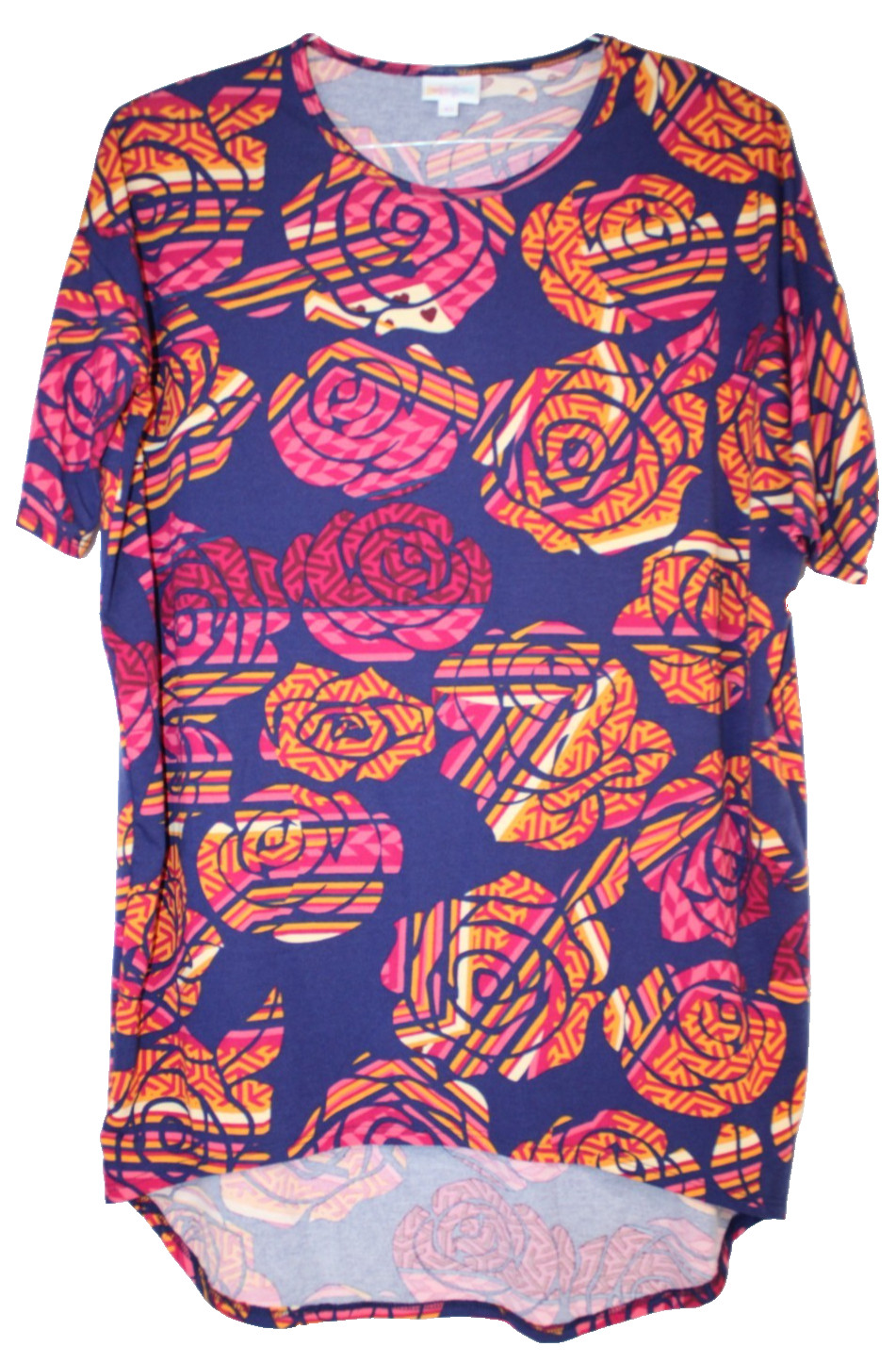 LuLaRoe IRMA T Shirt Women’s Top Short Sleeves NWT Size XS XSmall Roses Flowers