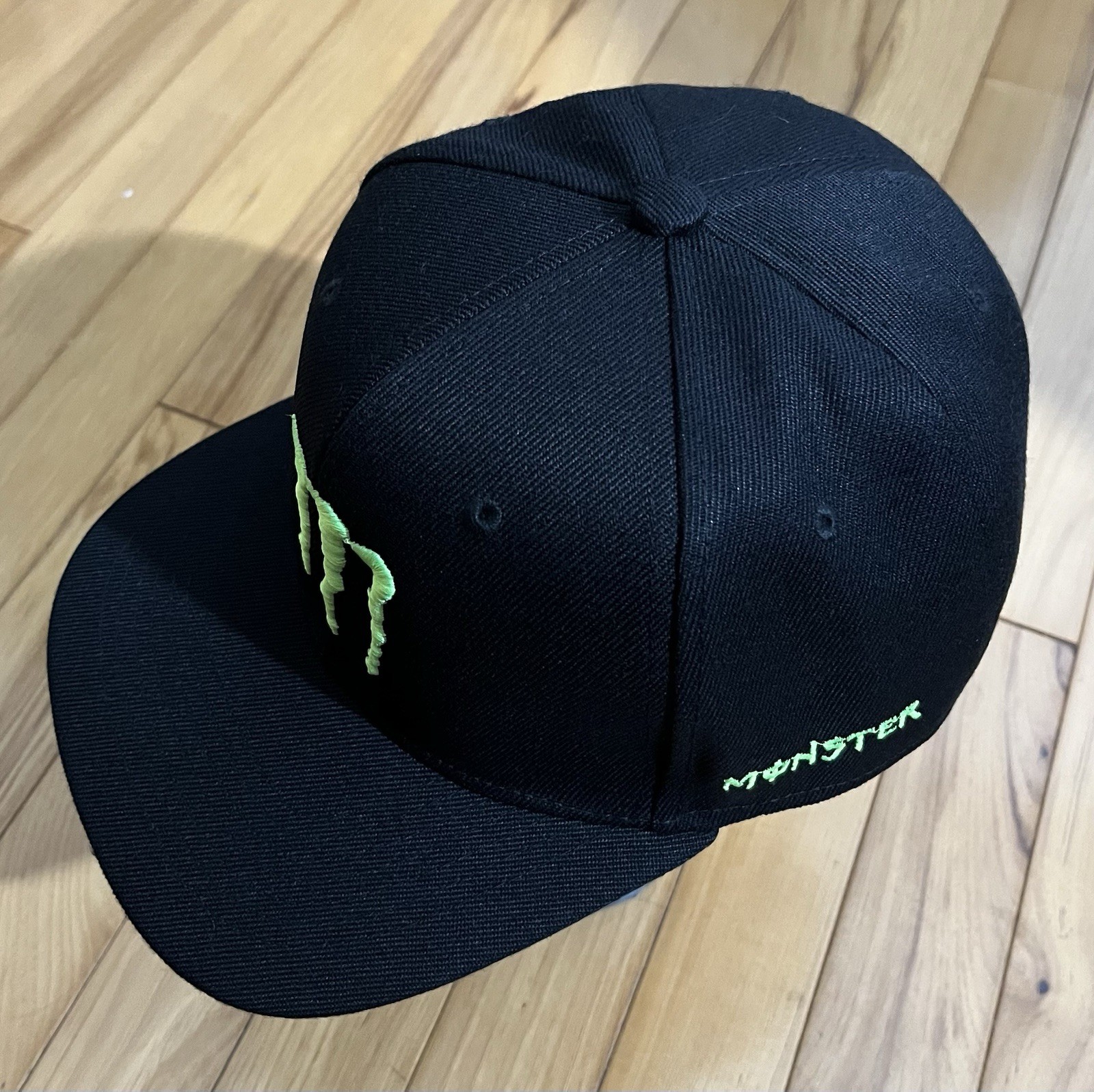 Monster Energy Drink Hat-Snapback. Adjustable Black.