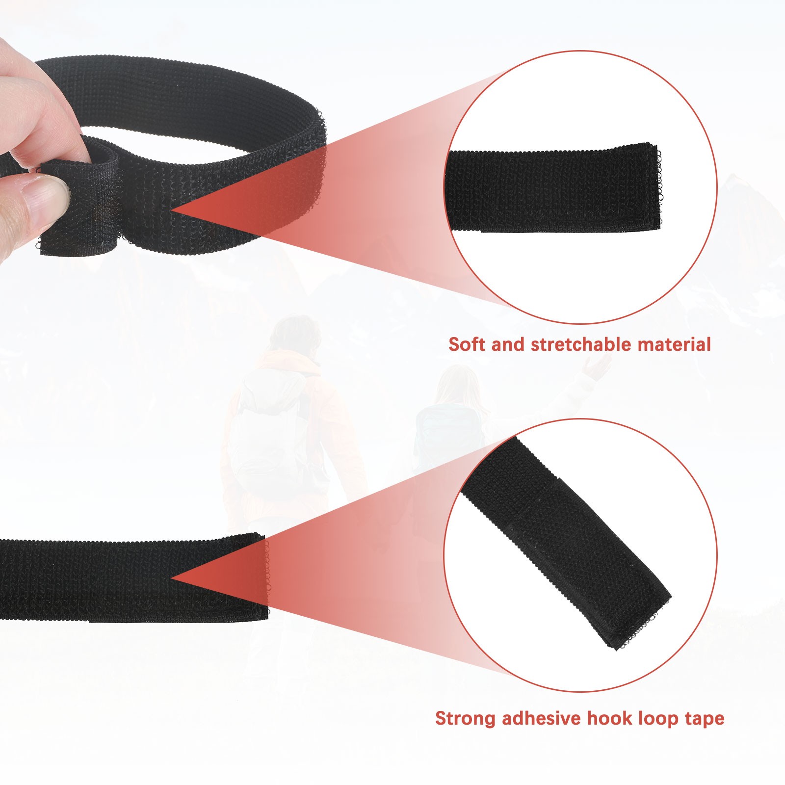 Boot Straps for Cowboy Boots [6PCS] – Ankle Leg Pant Straps – [Black-19.7IN]