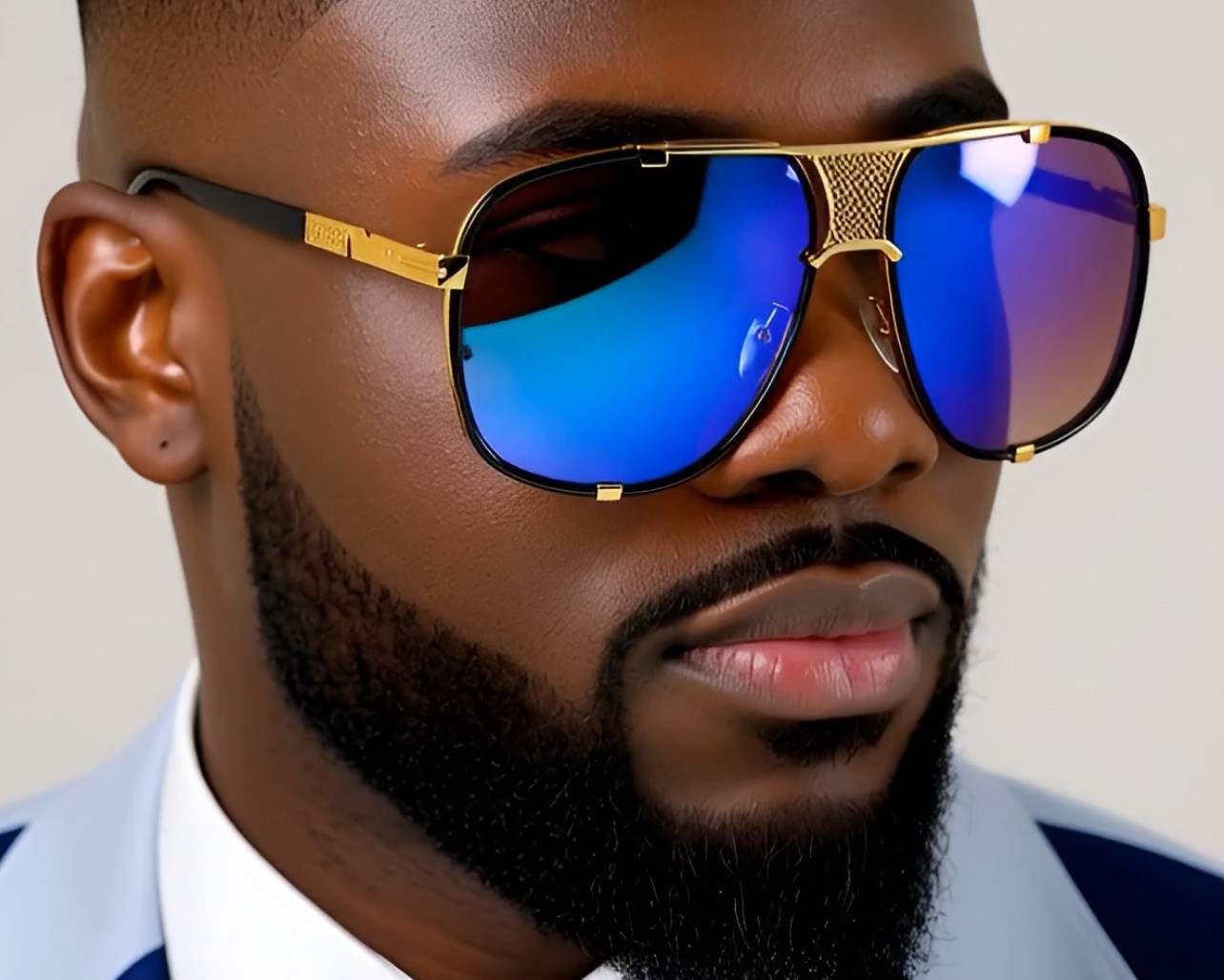Luxury Sun Glasses Outdoor Driving Retro Black Gradient Lens Classic Eye Glasses