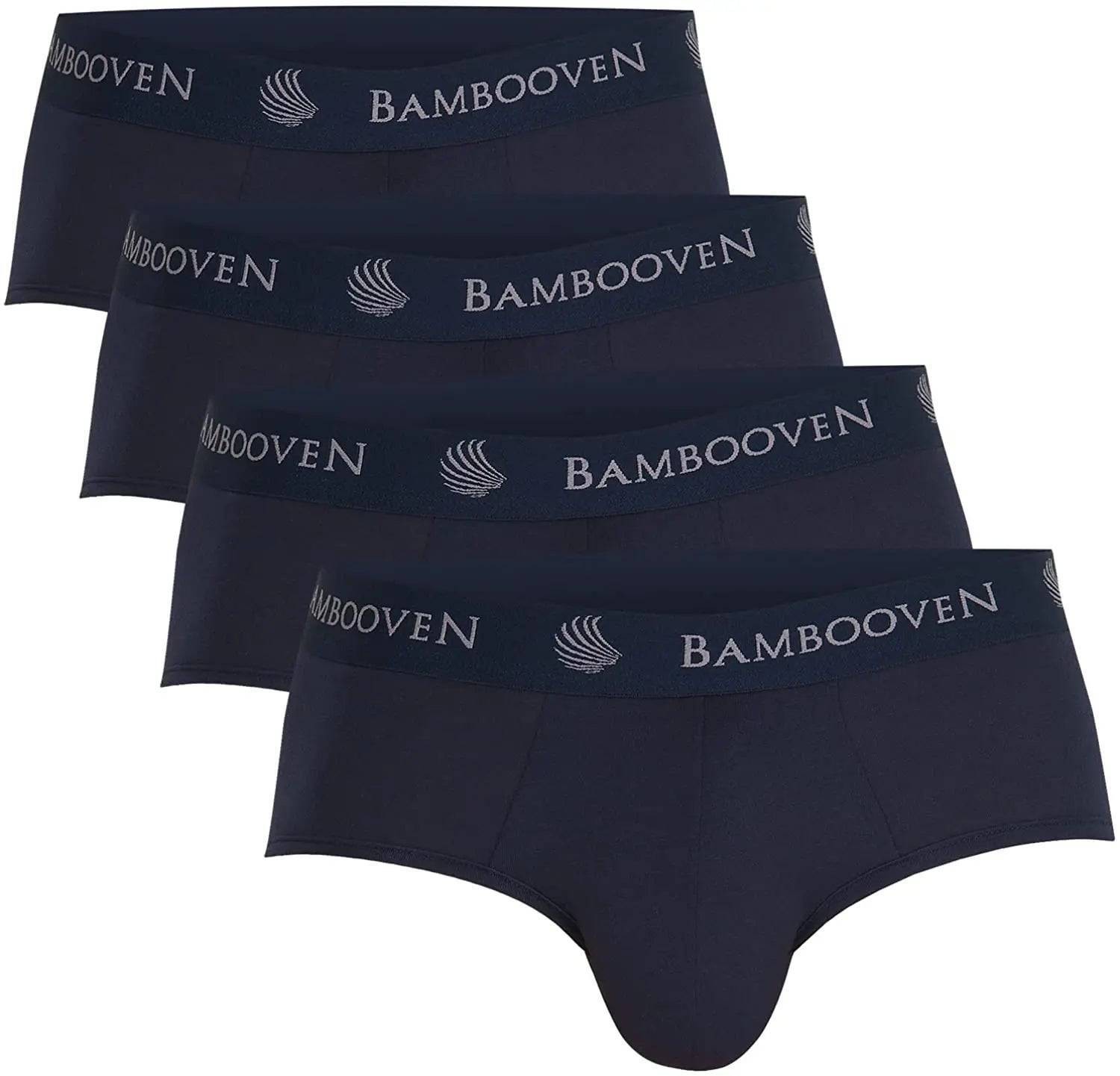 Men’s Bamboo Briefs with Pouch – 4-Pack Soft & Breathable Underwear