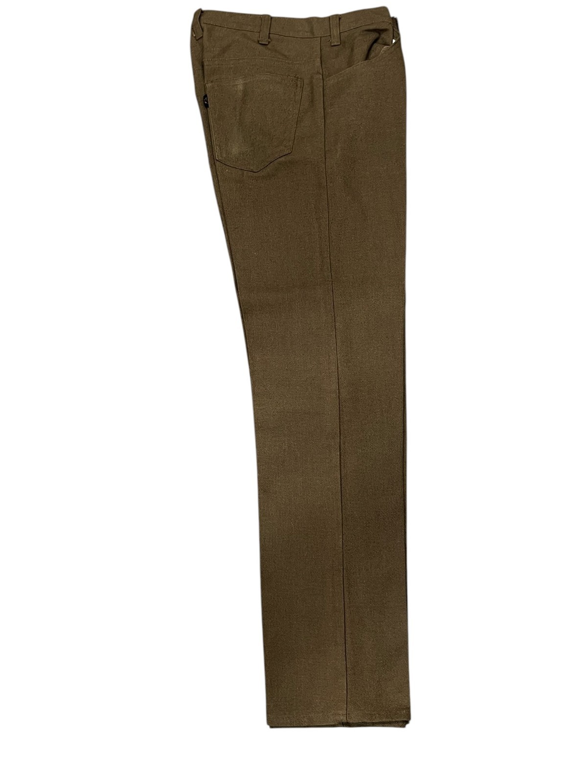 Mens Vtg 60s MOD Peg Leg Pants LEVI’S Sta Prest Hopsack Brown Black Gold Big E