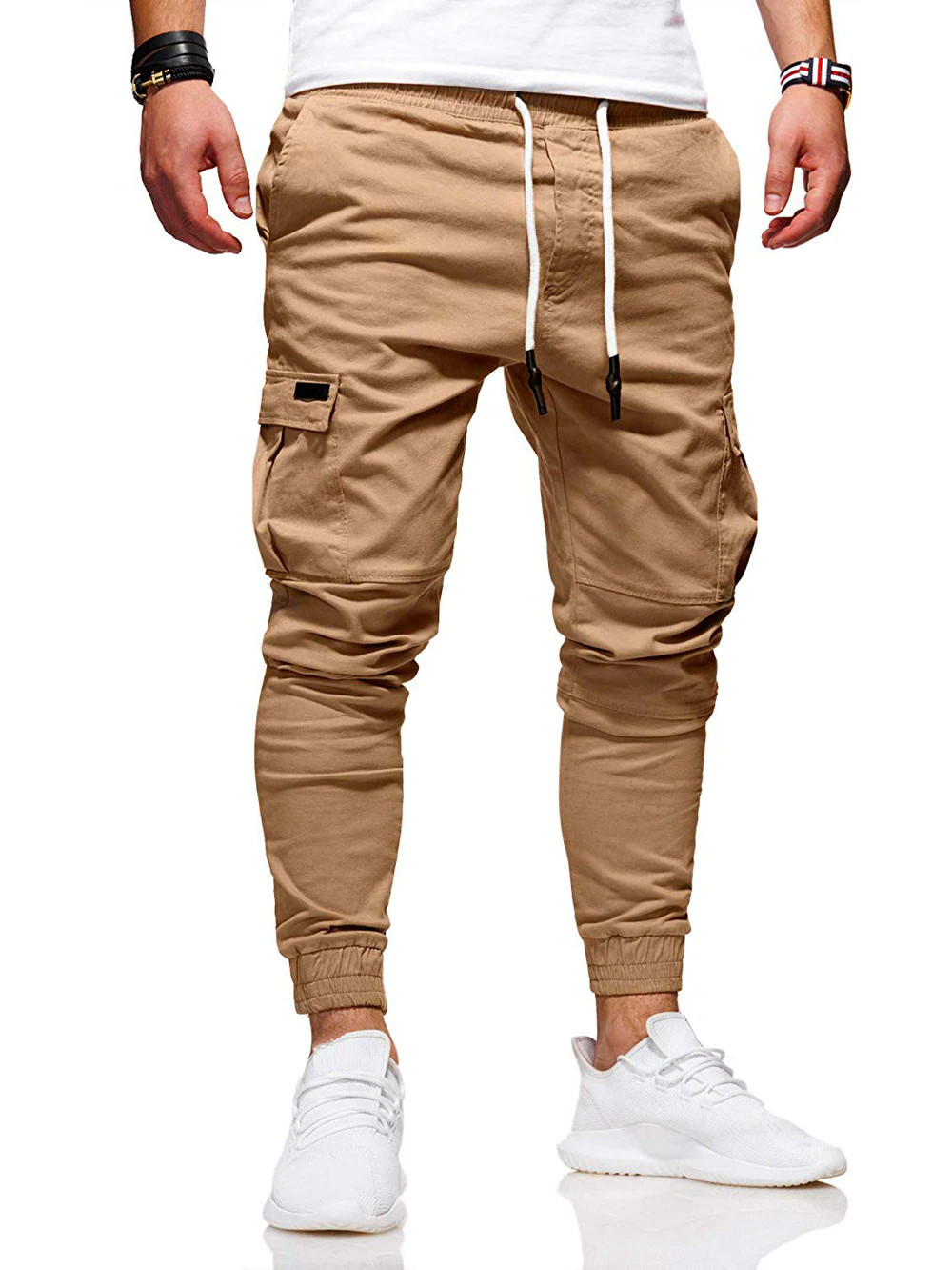 Men’s Casual Joggers Pants Sweatpants Cargo Combat Loose Sport Workout Trousers