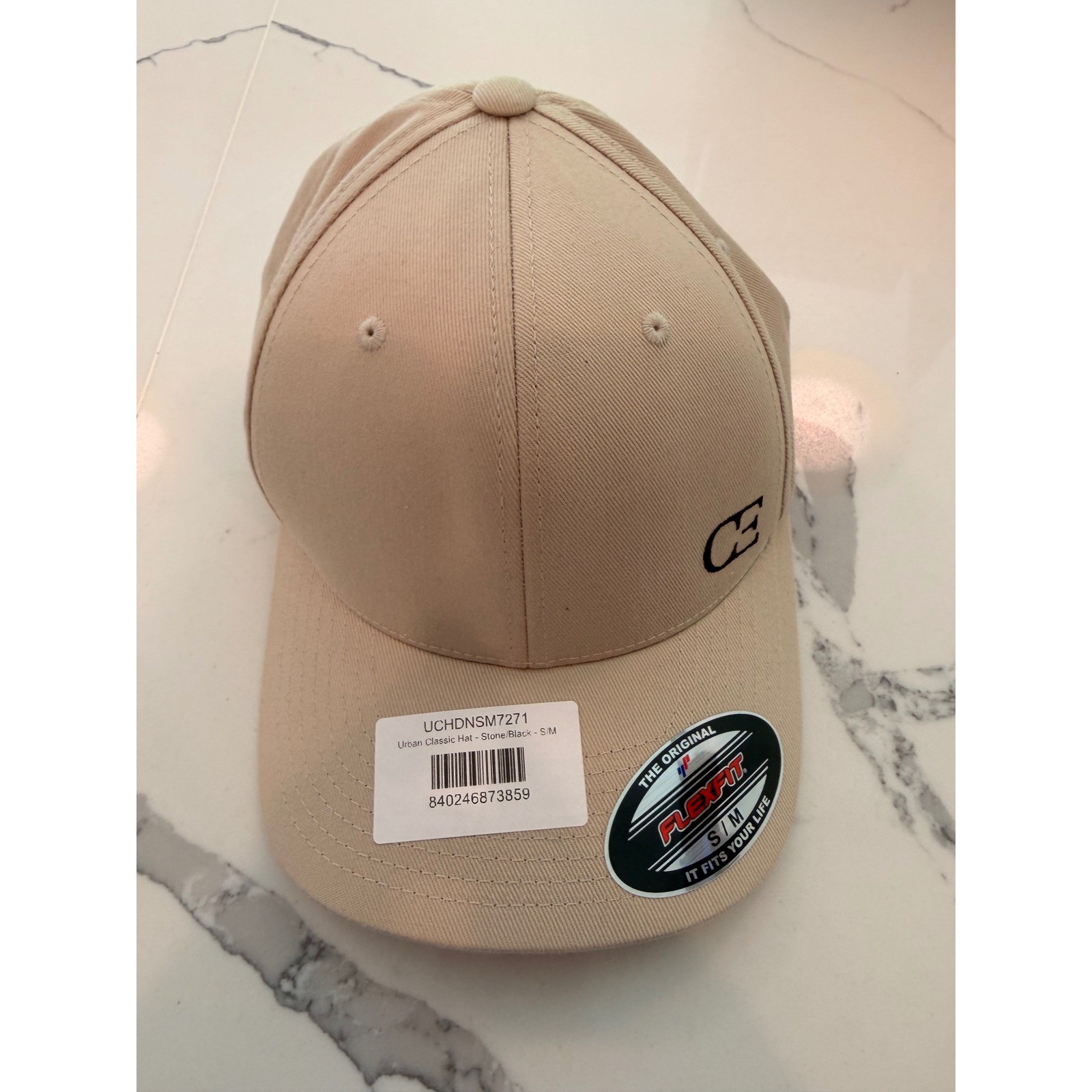 Cozy Earth Flexfit Hat Beige S/M Stretch Fitted Cap NWT