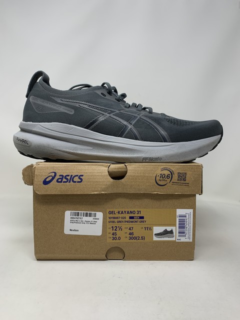 Men’s Asics Gel-Kayano 31, Steel Grey/Piedmont Grey, 12.5 D Medium US