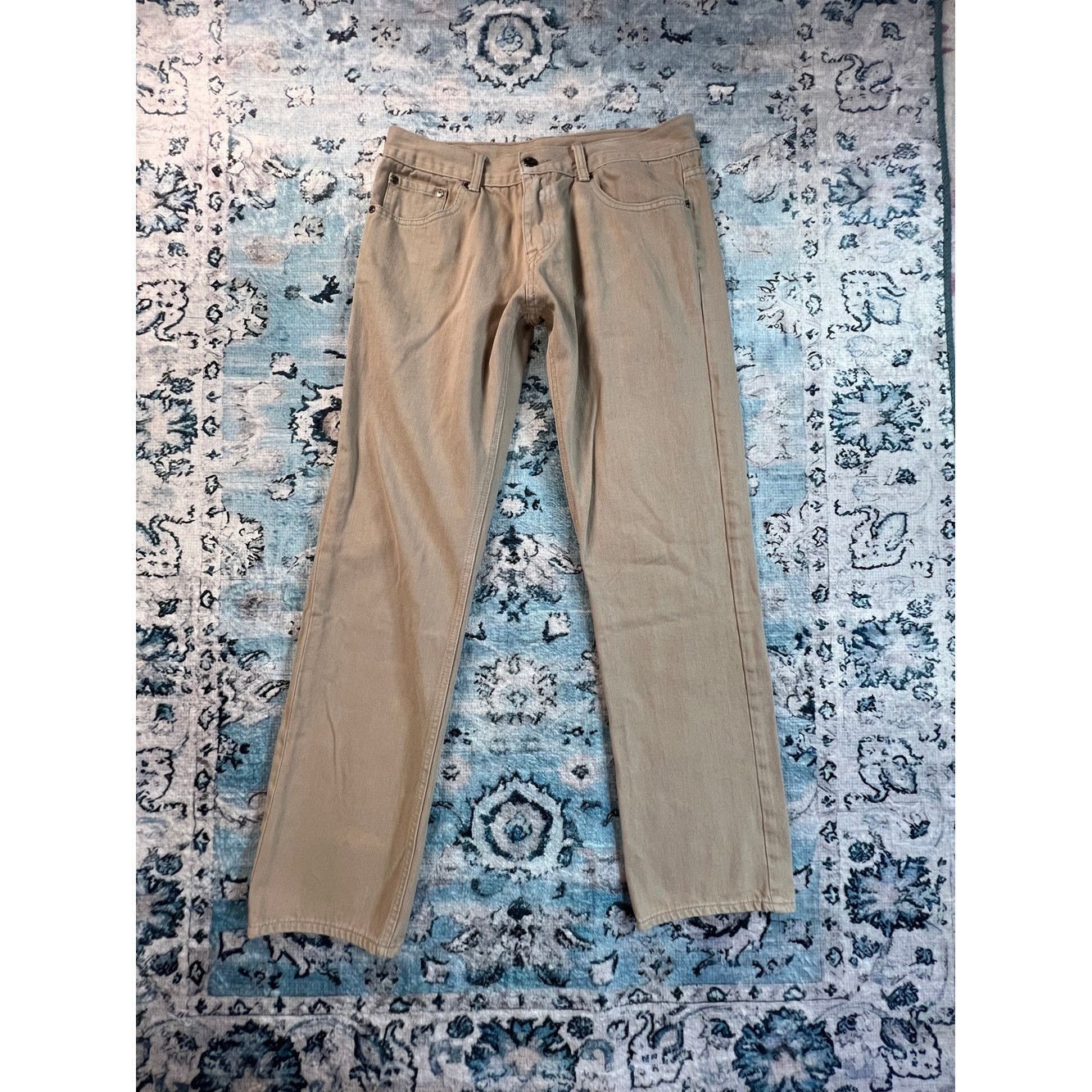 Indigo People Men Olive Straight-Leg Pants 32Wx32L