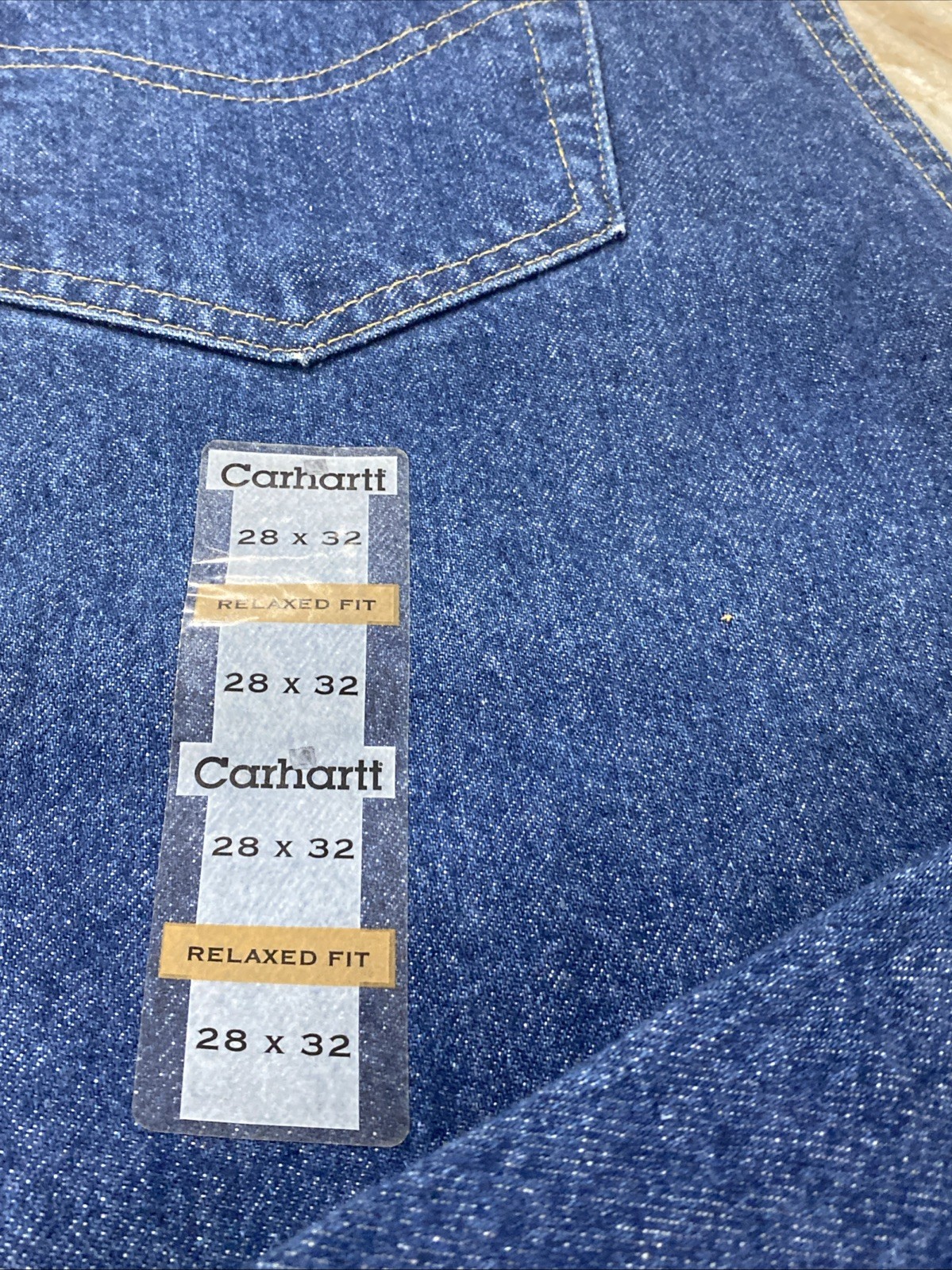 Carhartt B17 DST Relaxed Fit Tapered Leg Jeans Men’s 28 X 32 Dark Stonewash Blue