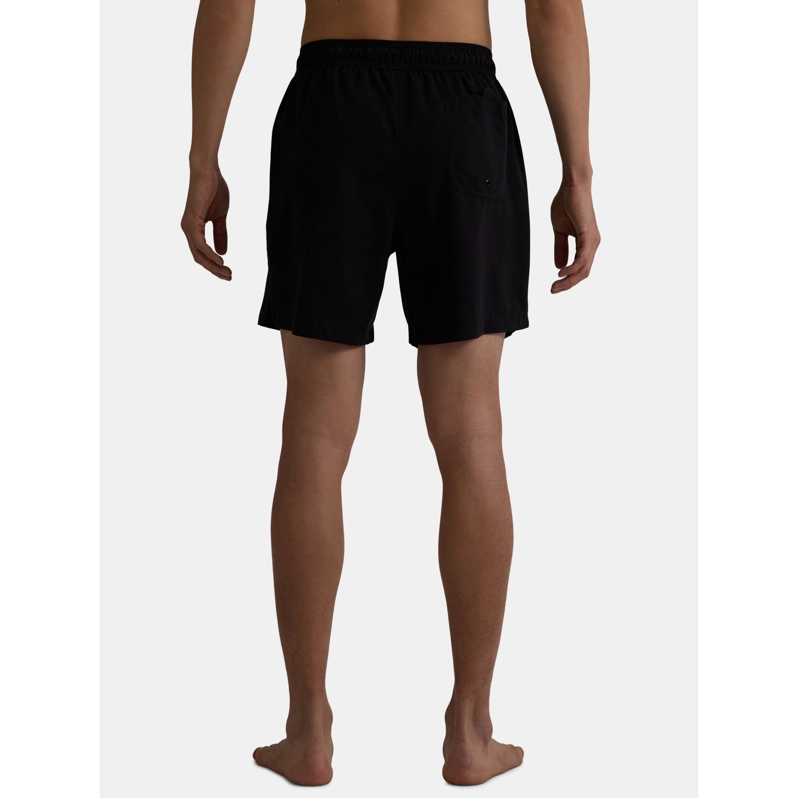 George Big Men’s Black Soot Above the Knee Basic Swim Shorts – Size: 2XL (44-46)