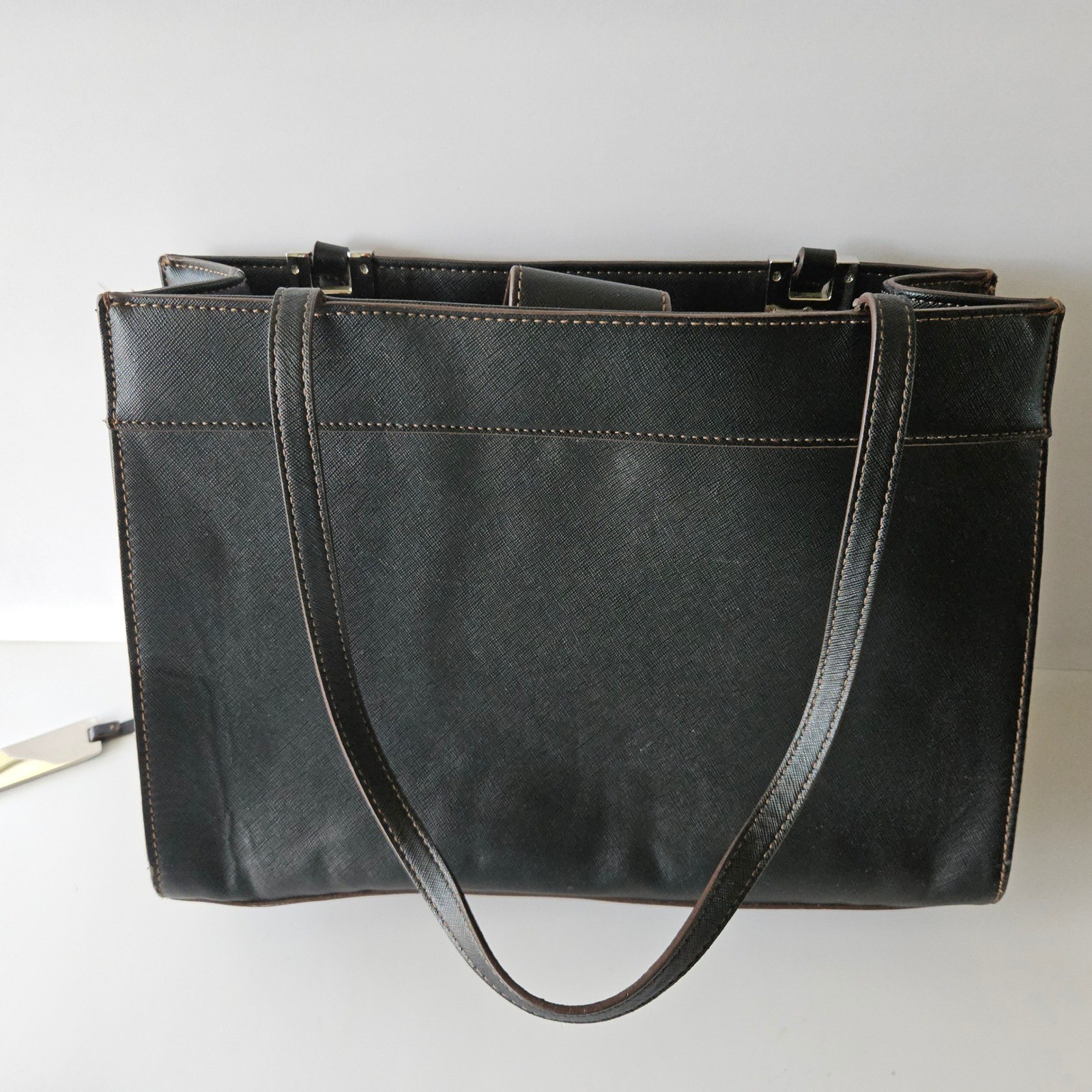 Chaps Shoulder Bag Purse – Black 13in – RN #41381 – Faux Leather – EXCELLENT