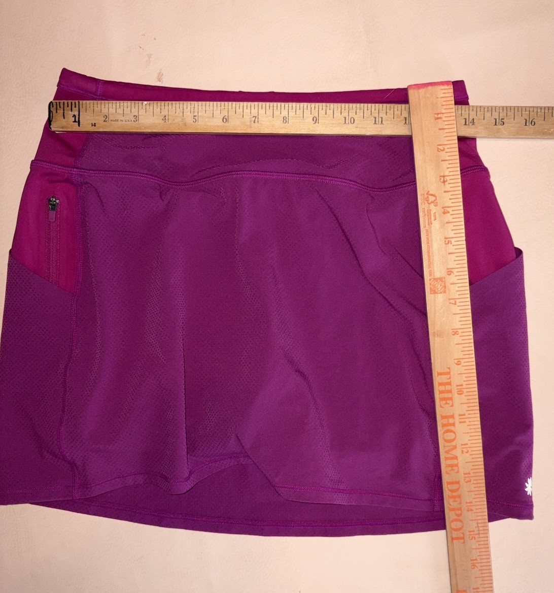 Athleta Action Skort In Dobby 14.5″ Magenta Women’s XS Athletic Skirt Pockets