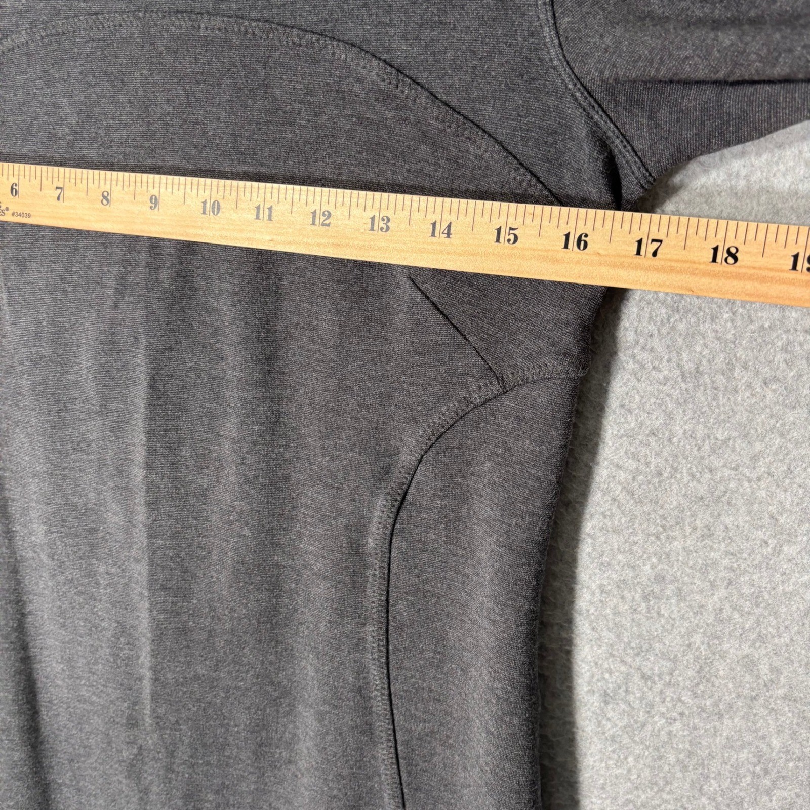 Athleta Illusion Mini Dress Charcoal Ponte Knit Cotton Modal Lagenlook Comfort
