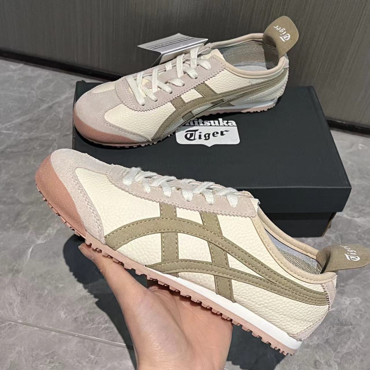 Unisex Onitsuka Tiger MEXICO 66 Classic Athletic Shoes Vintage Sneakers