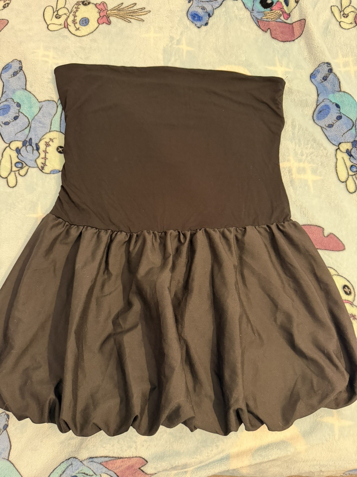 Urban Outfitters Kimchi Blue Bandeau Bubble Mini Dress – Black Size XL RRP: £29