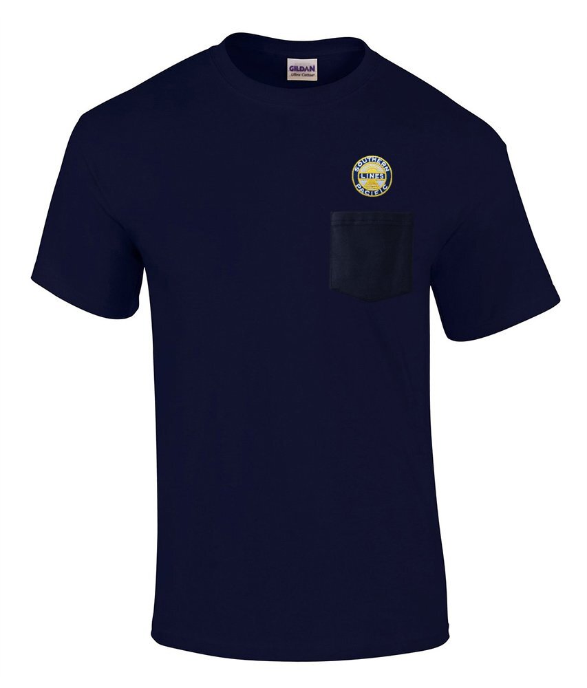 On Sale Southern Pacific Sunset Logo Embroidered Pocket Tee [p02]