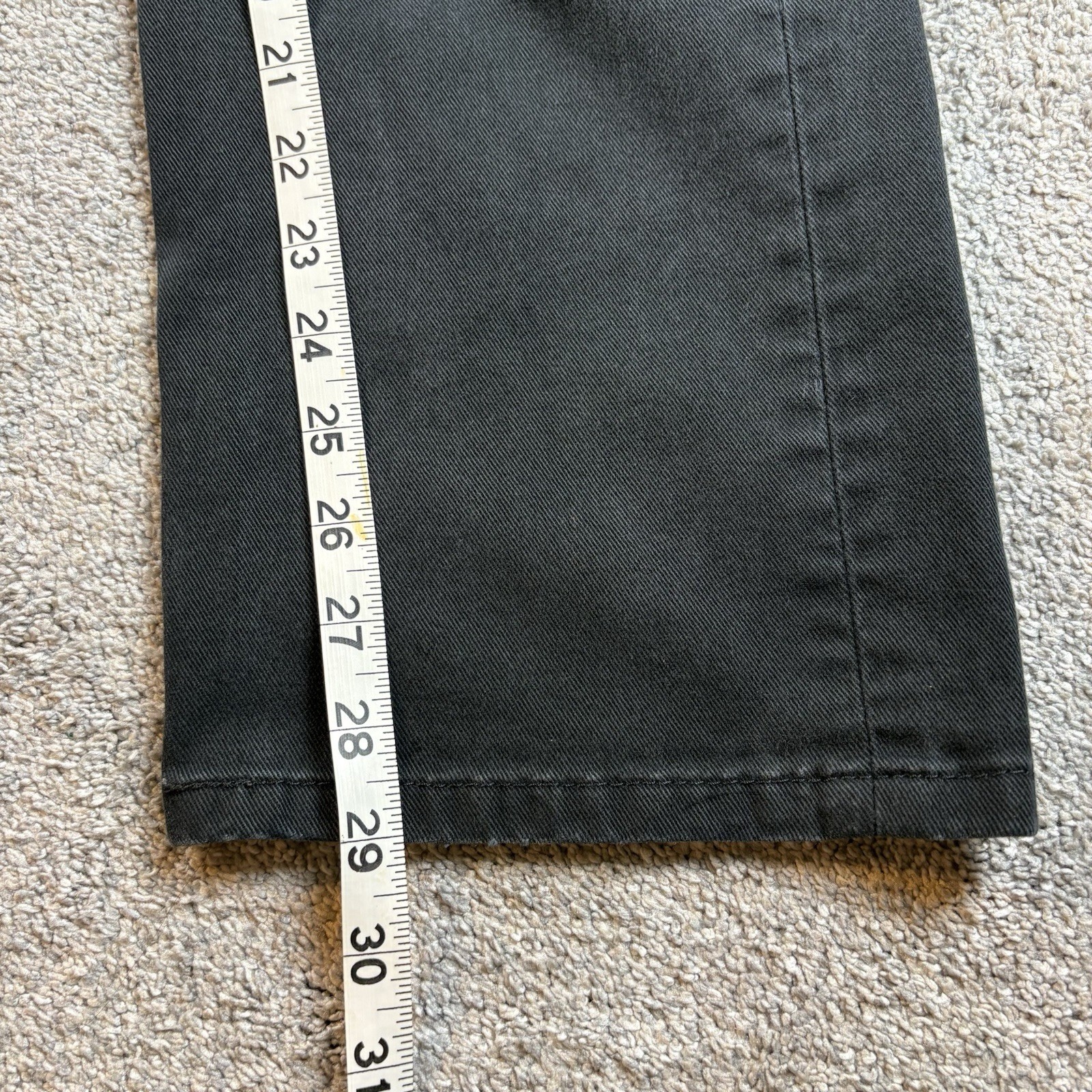 Levi’s 513 Jeans Mens 36×30 Slim Straight Black Dark Wash Denim Fit 36×29