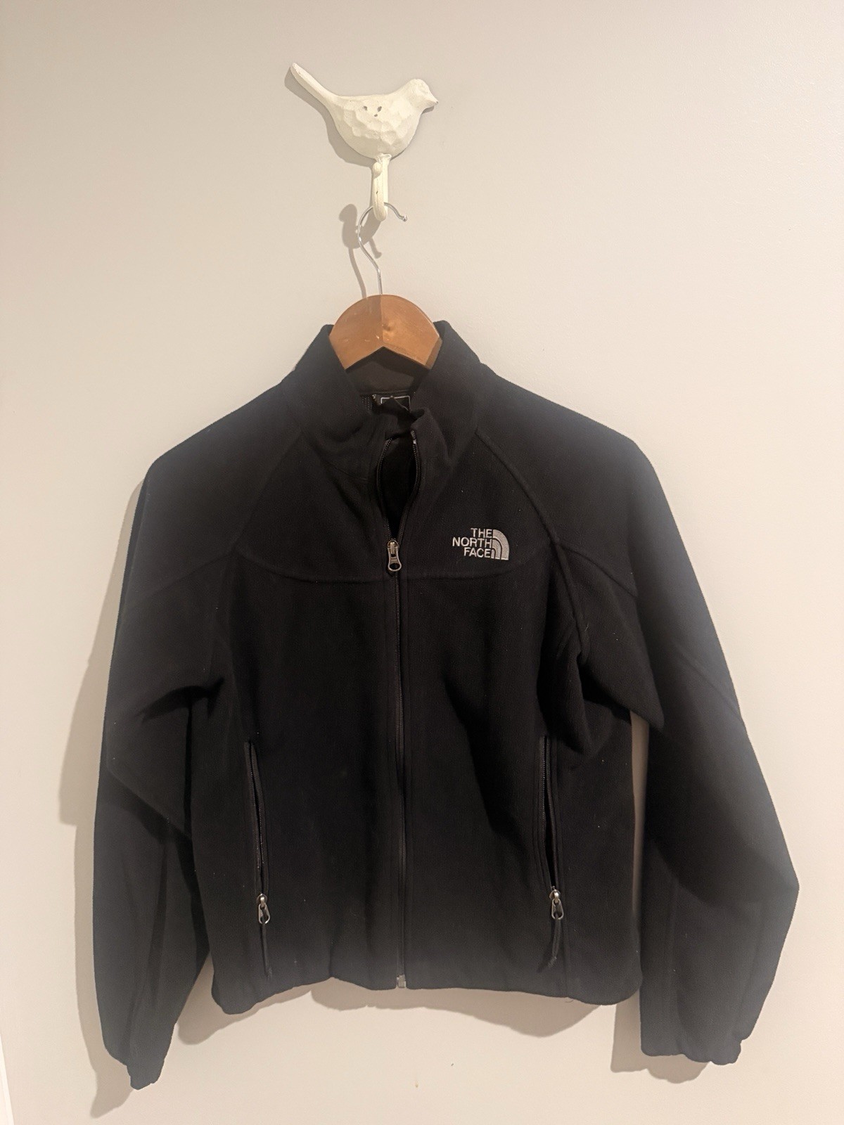 The North Face WindWall Windproof Full Zip Jacket w/ Pockets Black