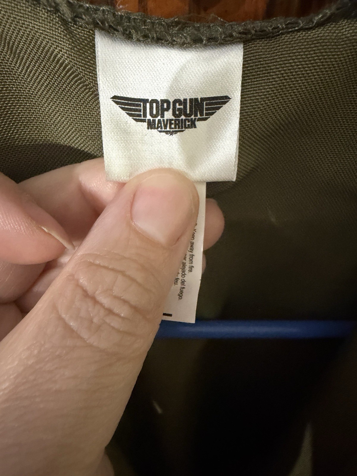 Top Gun Maverick Green Polyester Flight Suit w/ Patches Zip medium 8/10