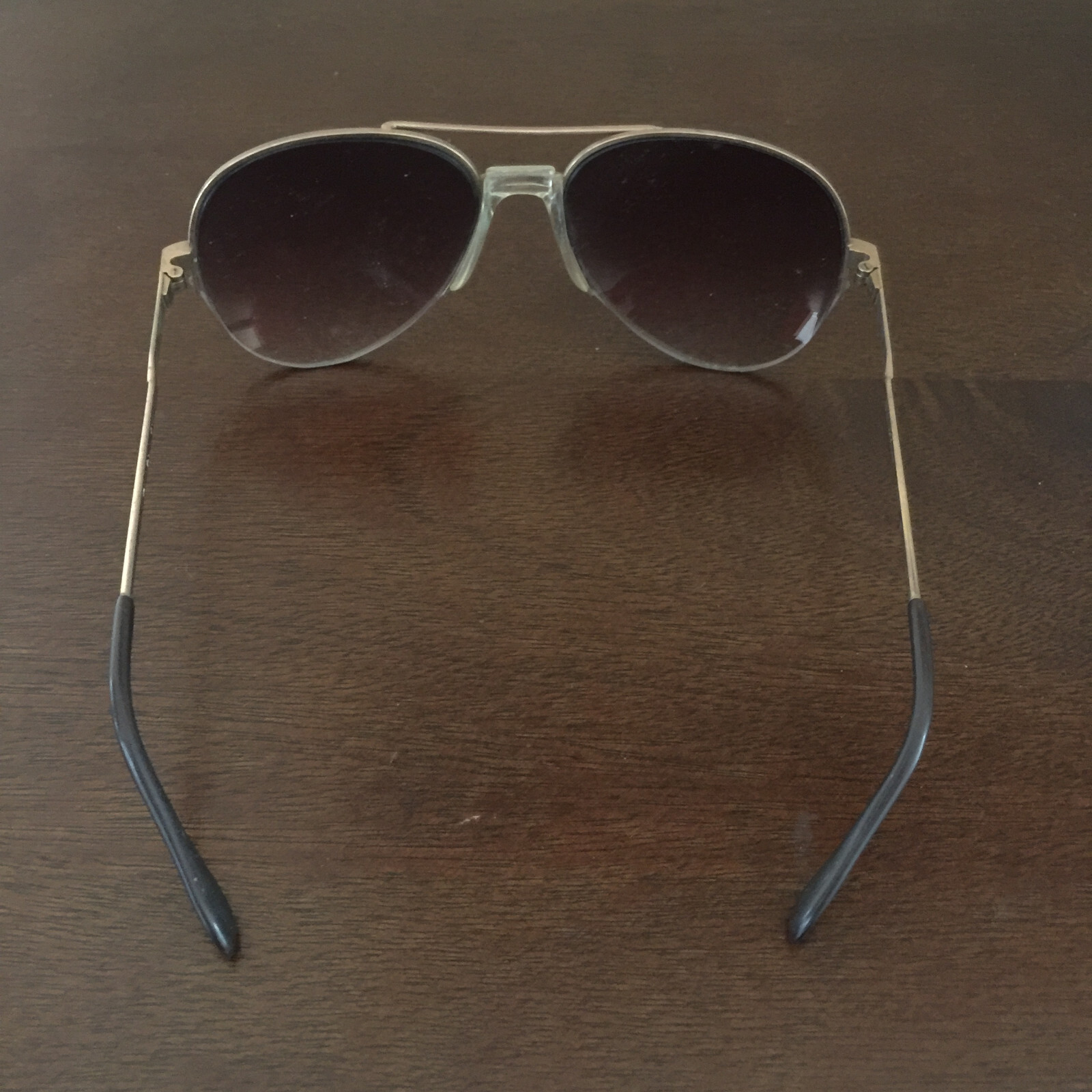 Vintage bronze Aviator Sunglasses bronze Semi-rim Frames brown lens 56[]16 135