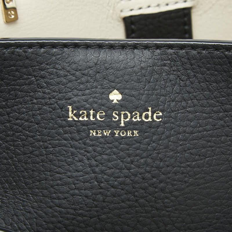 Kate Spade Handbag Shoulder Bag 2WAY Black Leather Ladies Used