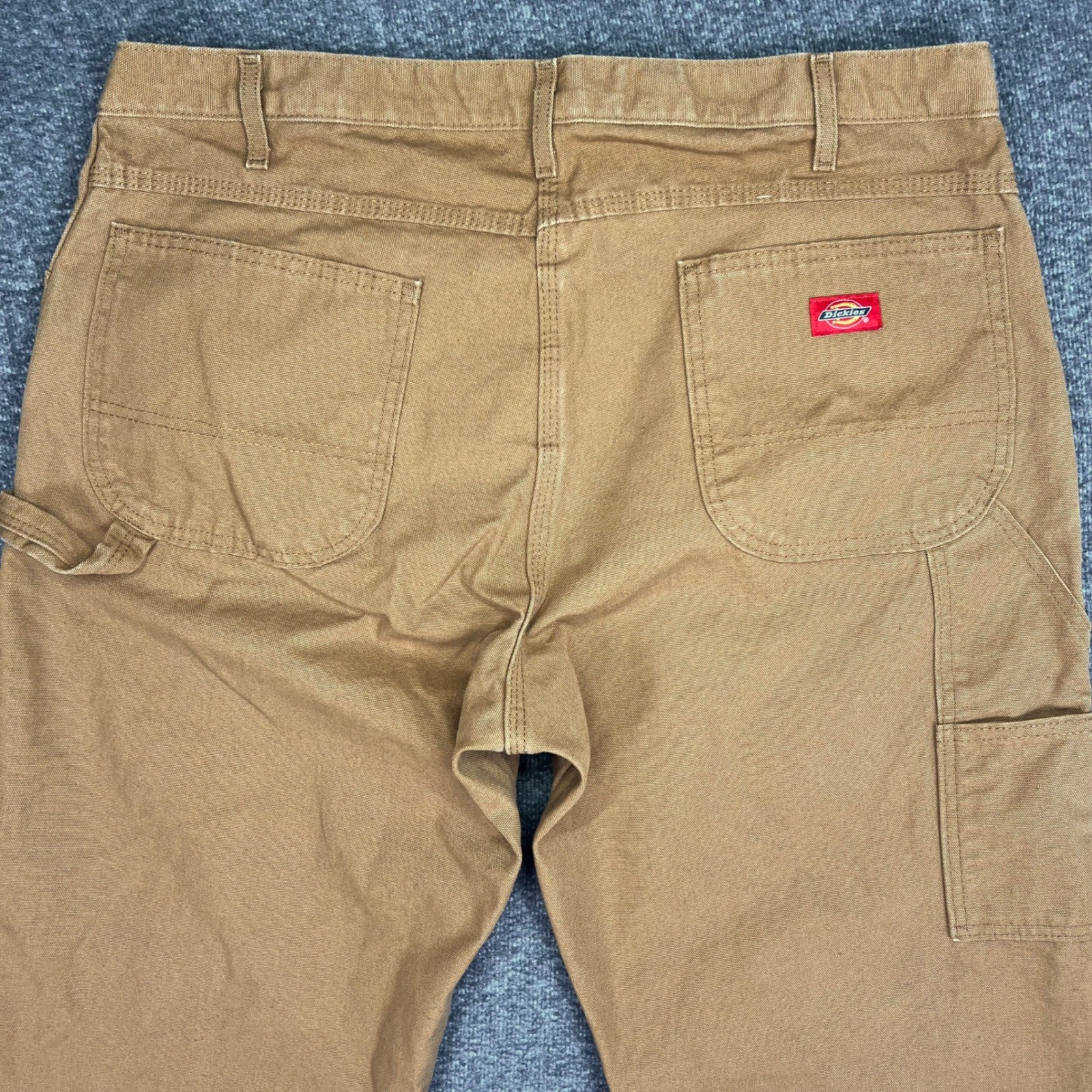 Dickies Carpenter Pants Mens 38×32 Brown Duck Canvas Workwear Utility Rugged Y2K