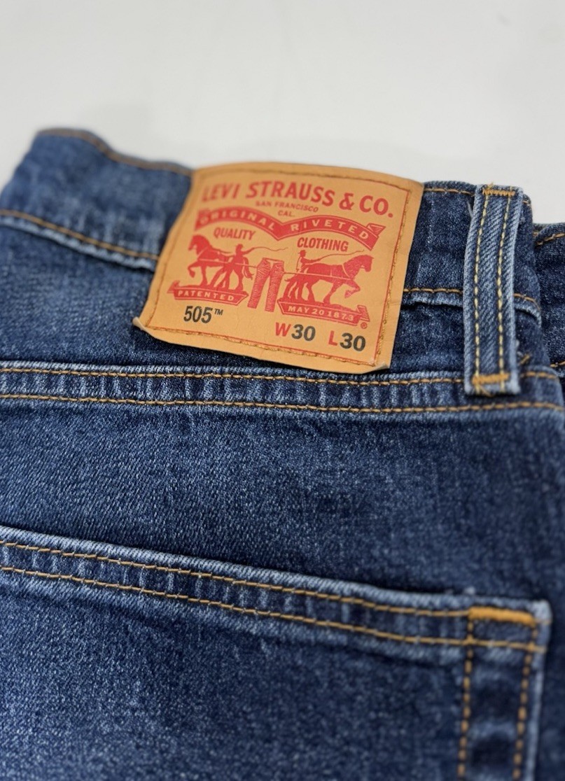 Levi’s Men’s Classic 505 Regular Fit Jeans Straight Leg, Blue, Size 30X30