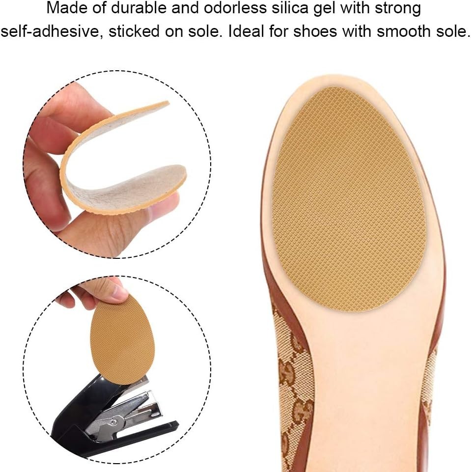 Non-Slip Yellow Shoe Pads – High Heels Anti-Slip Gel Sole Protectors, Pack of 4