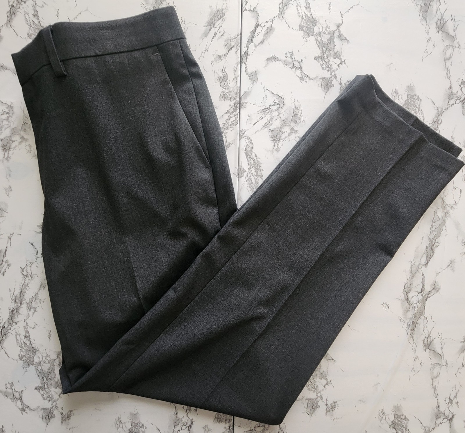 Haggar Dress Suit Pants Mens 34×30 WPL386 Slim Fit Stretch Slacks Trousers Gray