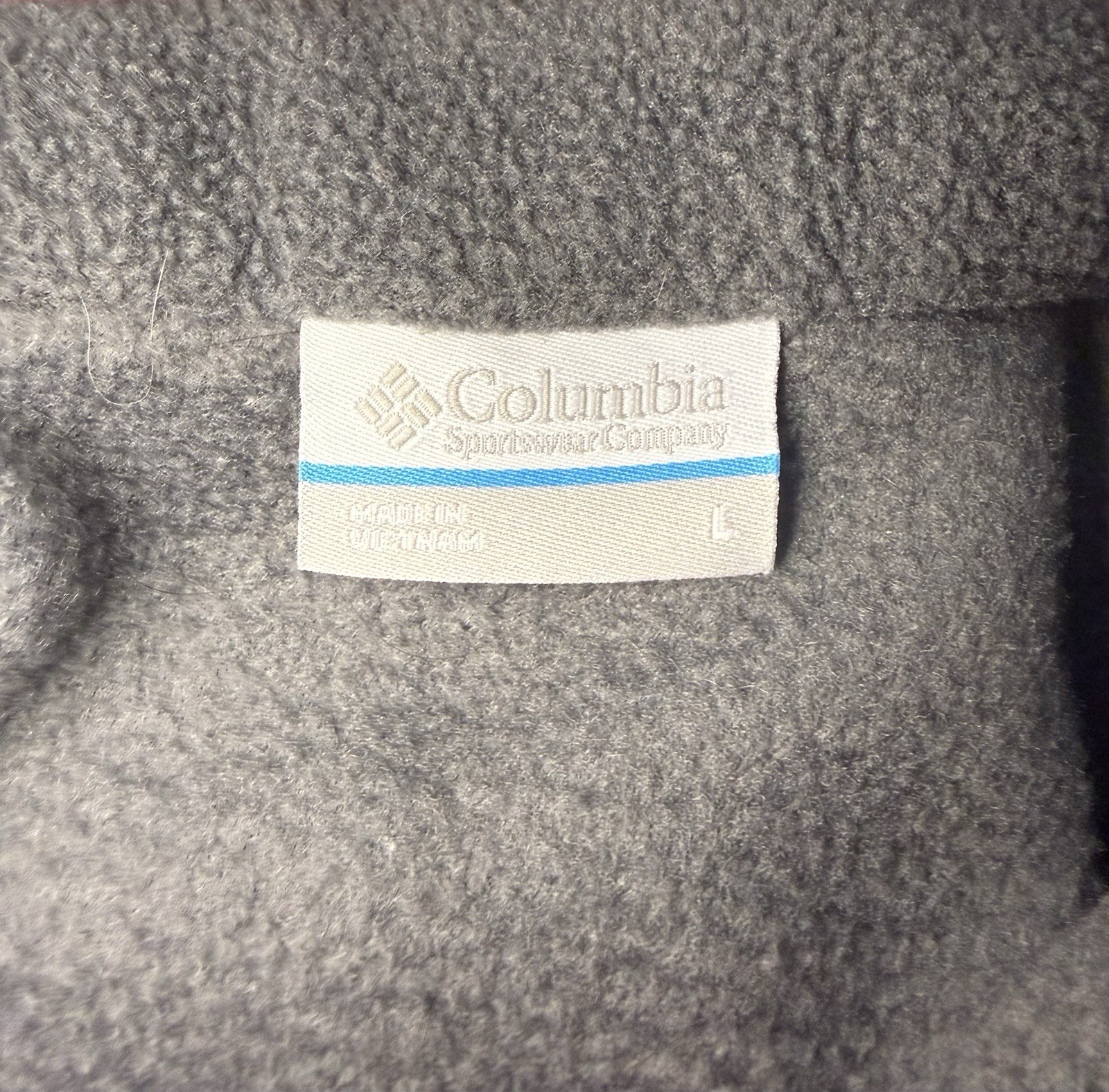 Columbia Women’s Benton Springs 1/2 Snap Gray Pullover Fleece Jacket-Size L