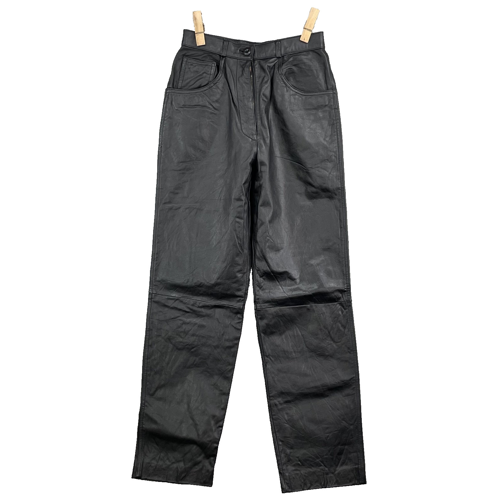 Vintage Casablanca Leather Pants Women’s 9/10 Motorcycle Biker Grunge 90s Retro