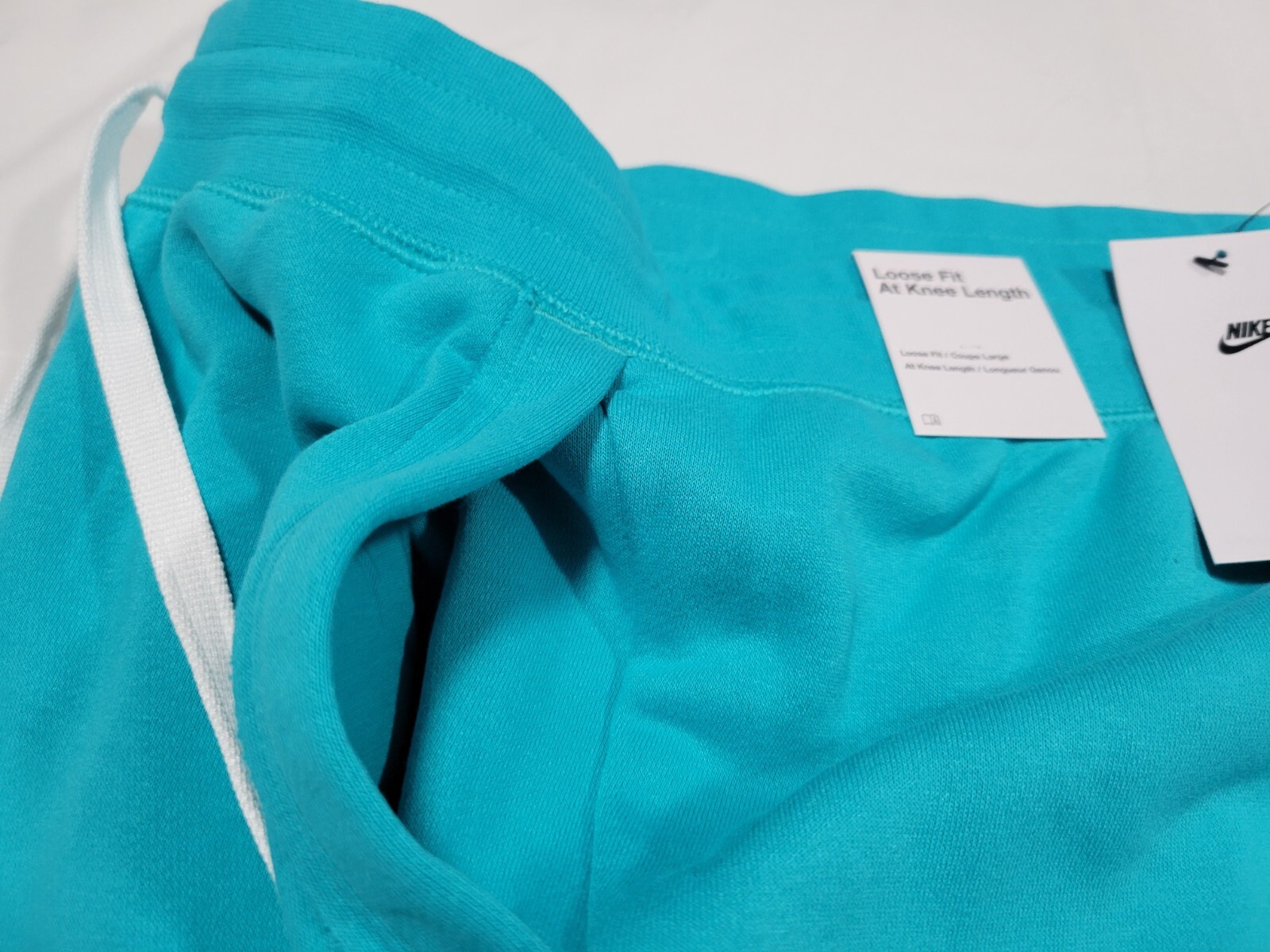 Nike Mens Sportswear Alumini Shorts Soft French Terry DX0502-345 Teal Blue