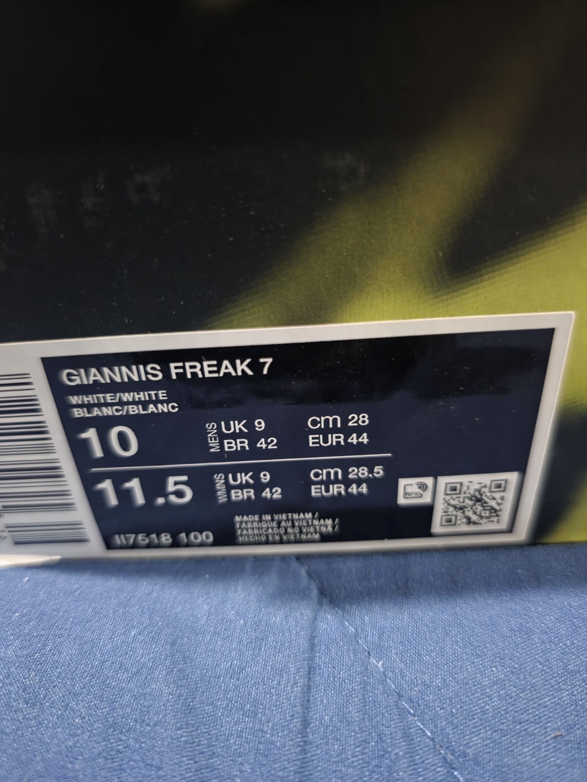 Nike Giannis Freak 7 Men’s Low Top Lace-Up Basketball Sneakers White HF7618-100