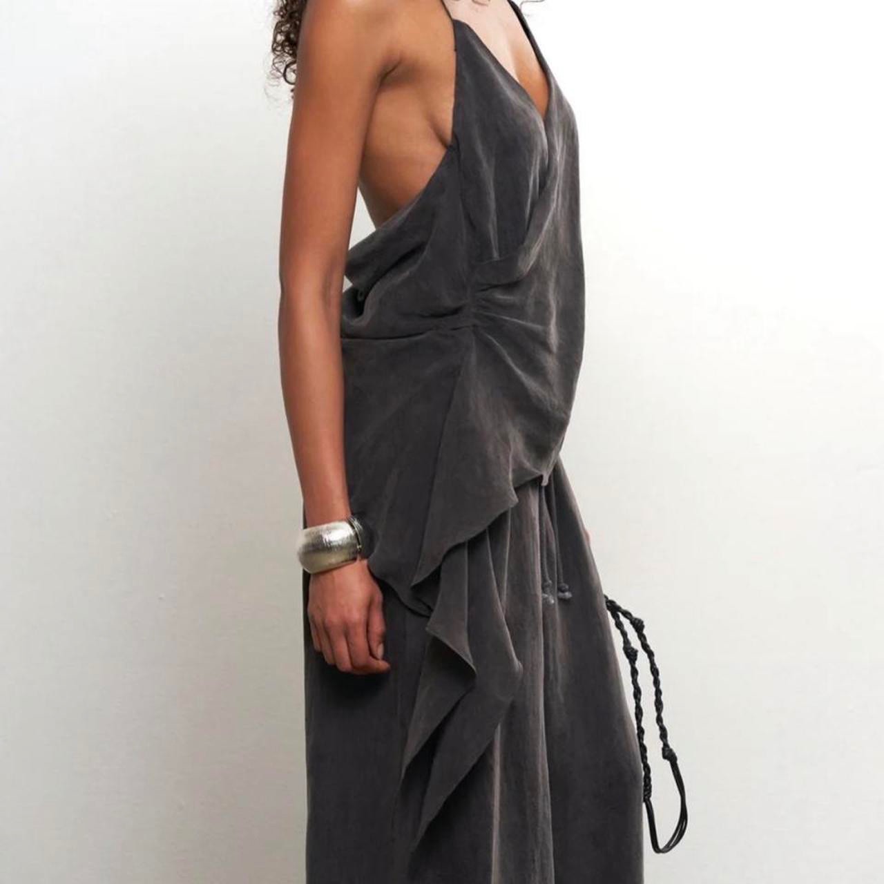 local european cupro draped top
