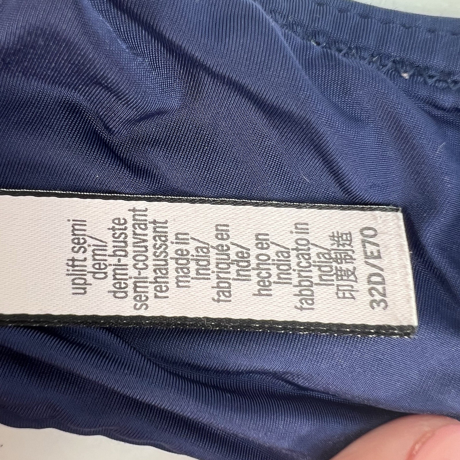 Victoria’s Secret 32D Bra Uplift Semi Demi Push-Up Underwire Multiway Straps