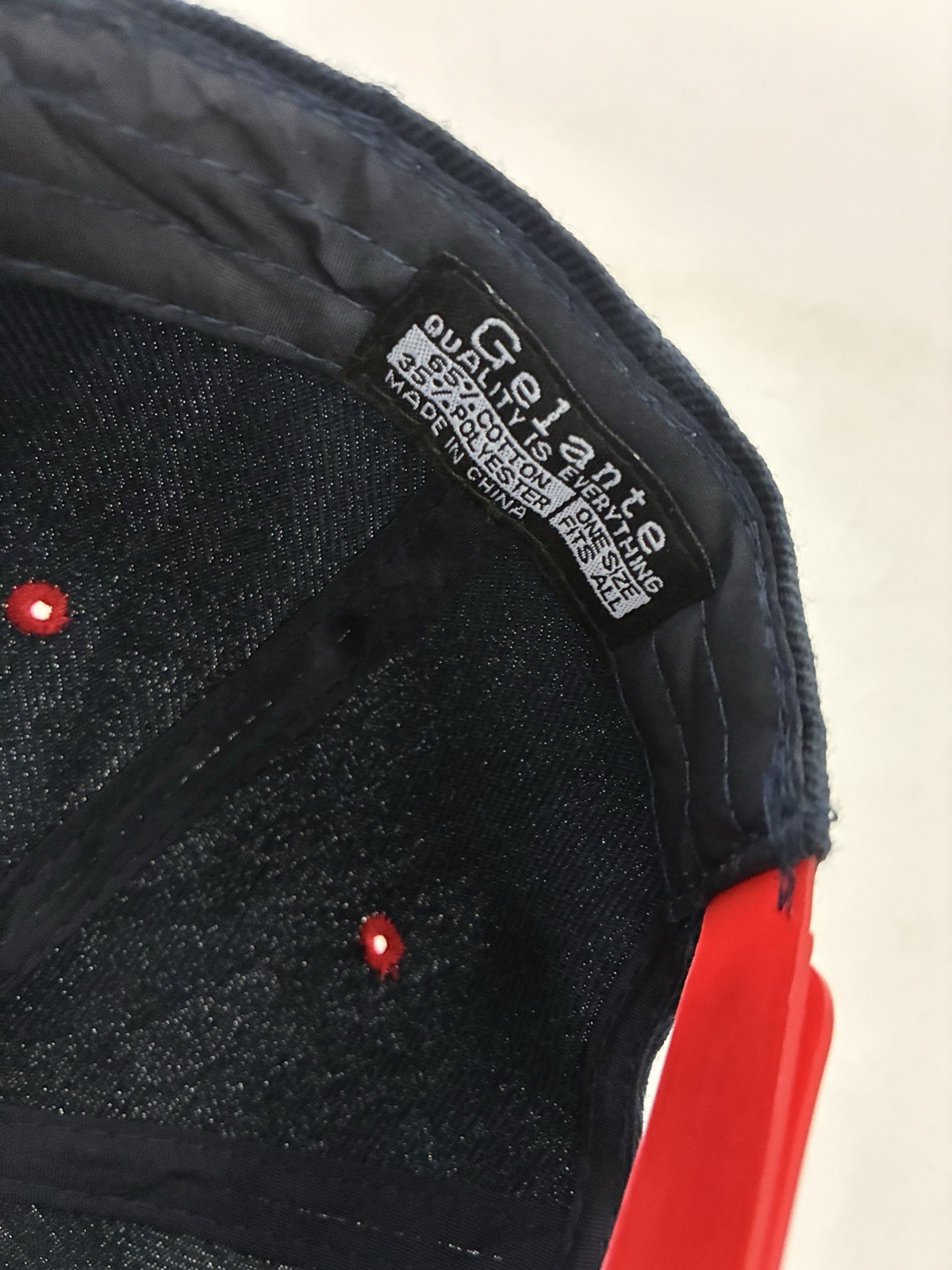 Gelante Snapback Hat Mens One Size Navy Blue Red Jump Off The Wall