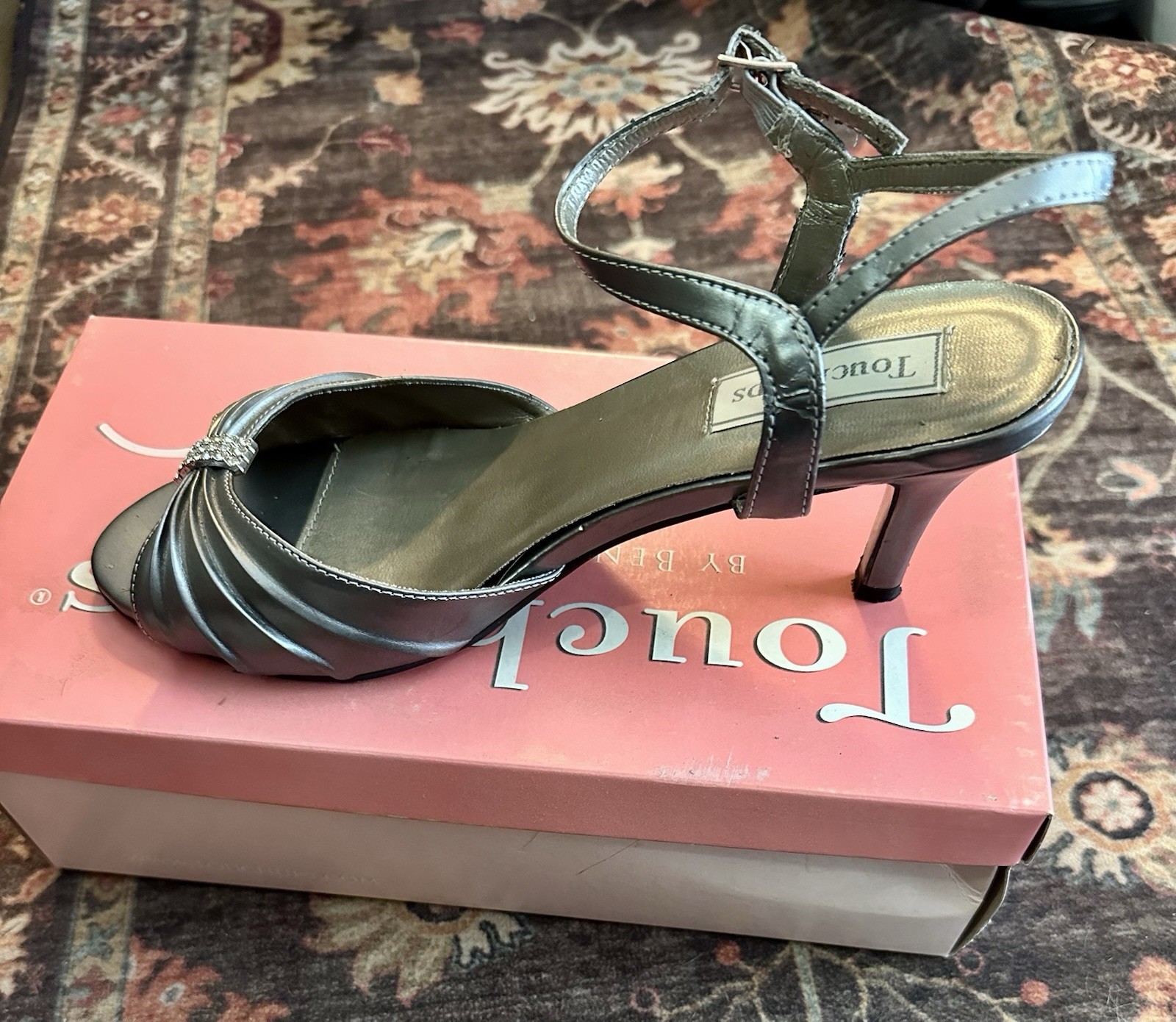 Touch-Ups by Benjamin Walk Women’s “Asher” Dress Heels Gunmetal 9 WIDE