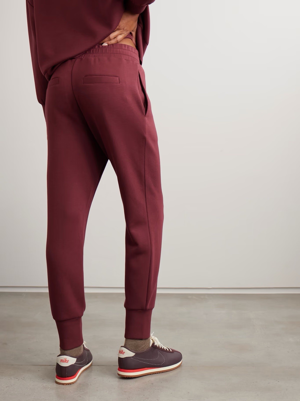 Varley DoubleSoft The Slim Cuff Track Pants 27.5 in New Maroon Sz M