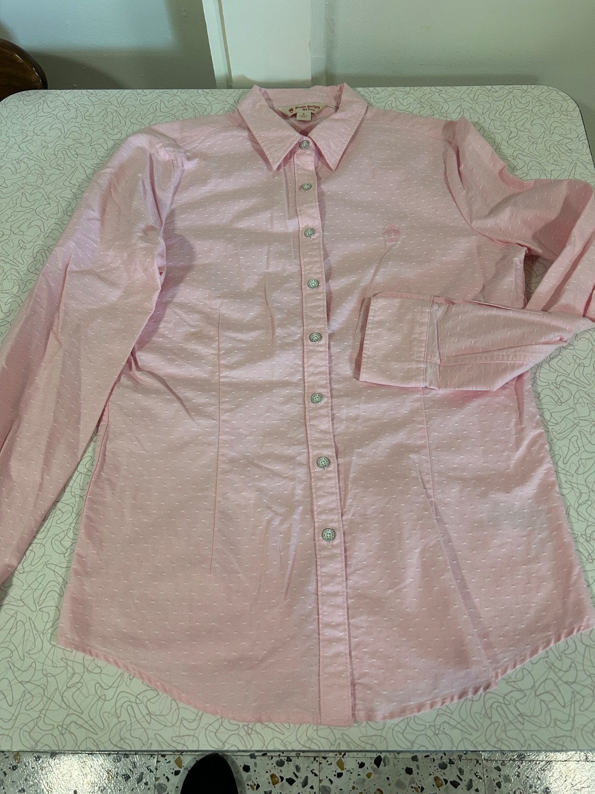 Brooks Brothers Red Fleece Womens Top, Pink, sz 6