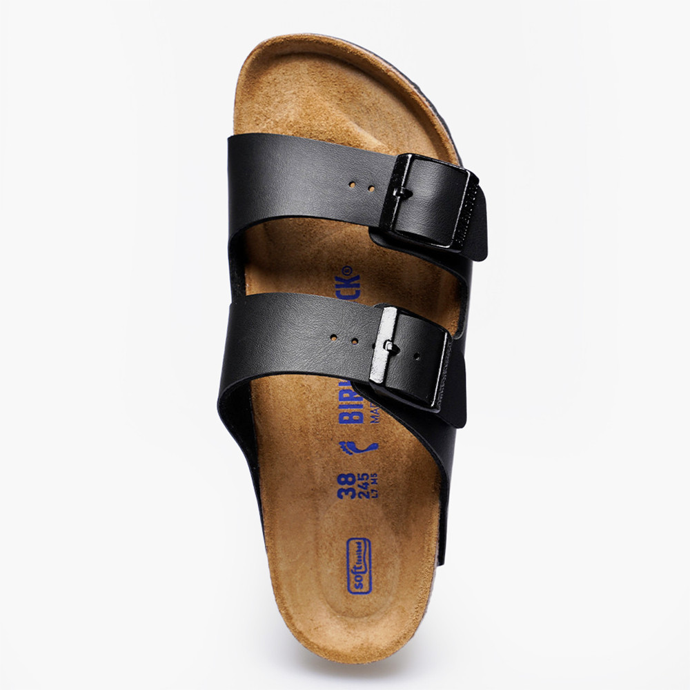 Birkenstock Arizona Birko-Flor Black Cork Footbed Women’s Sandals Medium/Narrow