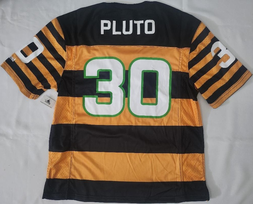 Disney Parks Disneyland 30 Pluto Football Jersey for Adults New Rare Great Gift