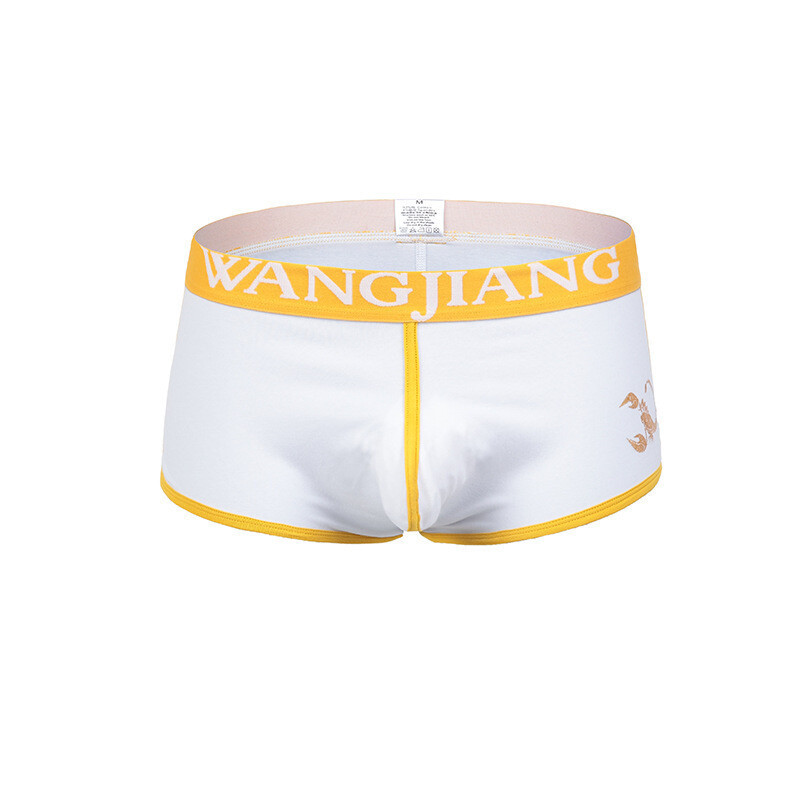 Men’s Breath Simple Cotton Boxer Briefs Men’s Athletic Print Fashion Underwear