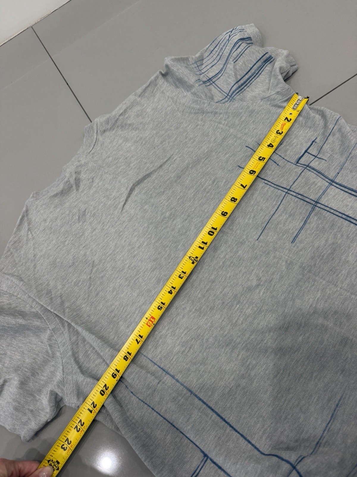 BRIONI MENS GRAY POLO T-SHIRT SIZE L