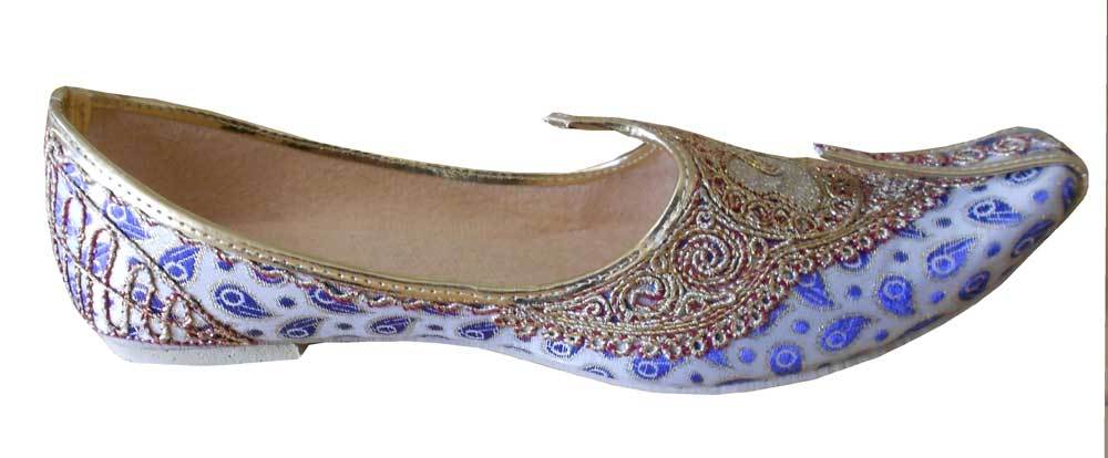 Wedding Men Shoes Jutties Multi-Color Handmade FlipFlops Sherwani Khussa US 6-11